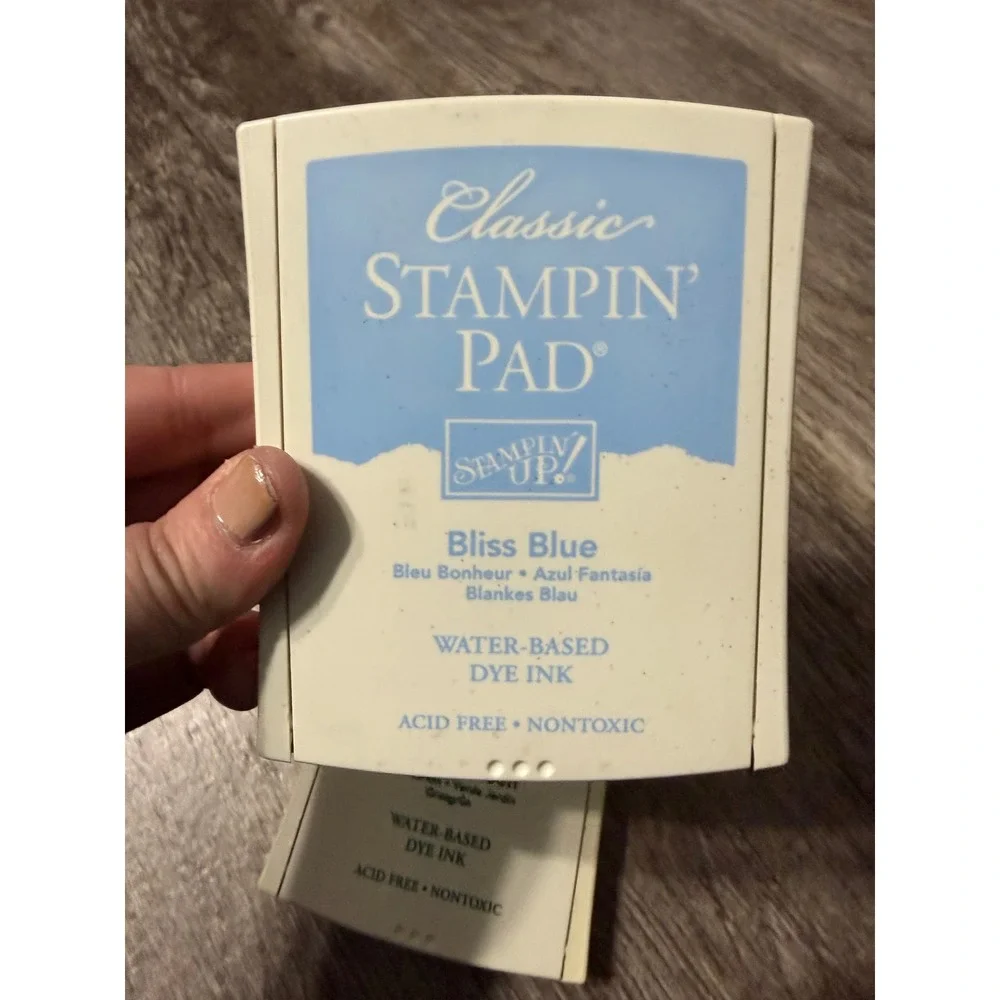 Stampin Up Classic Stampin Pad Lot of 3‎ Garden Green Taken with Teal Bliss Blue